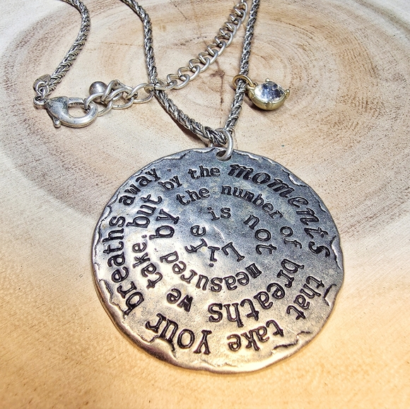 Chicos Hand-stamped necklace - Picture 5 of 6
